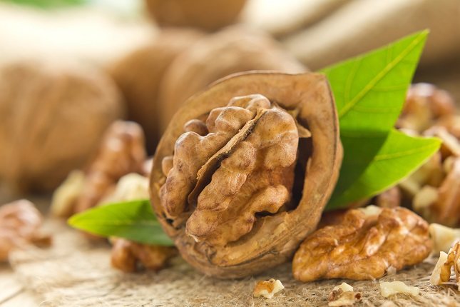 Las nueces son una buena fuente de ácidos grasos esenciales omega-3
